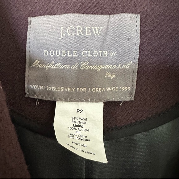 J.Crew Petite lady double-cloth wool blend day coat - Picture 5 of 10